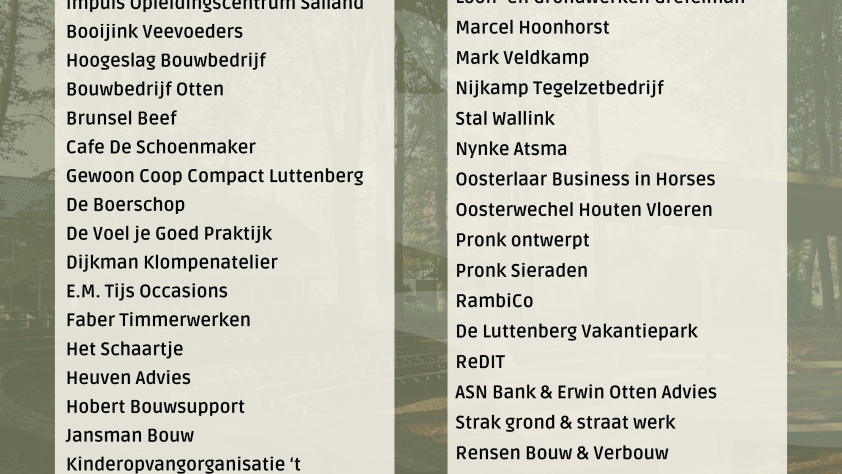 Dank aan al onze sponsoren!